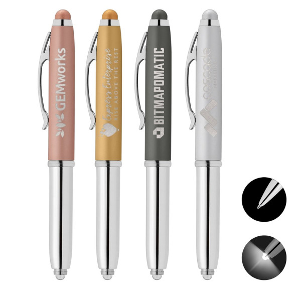 Brando Softy Metallic LED-Kugelschreiber - m/Stylus